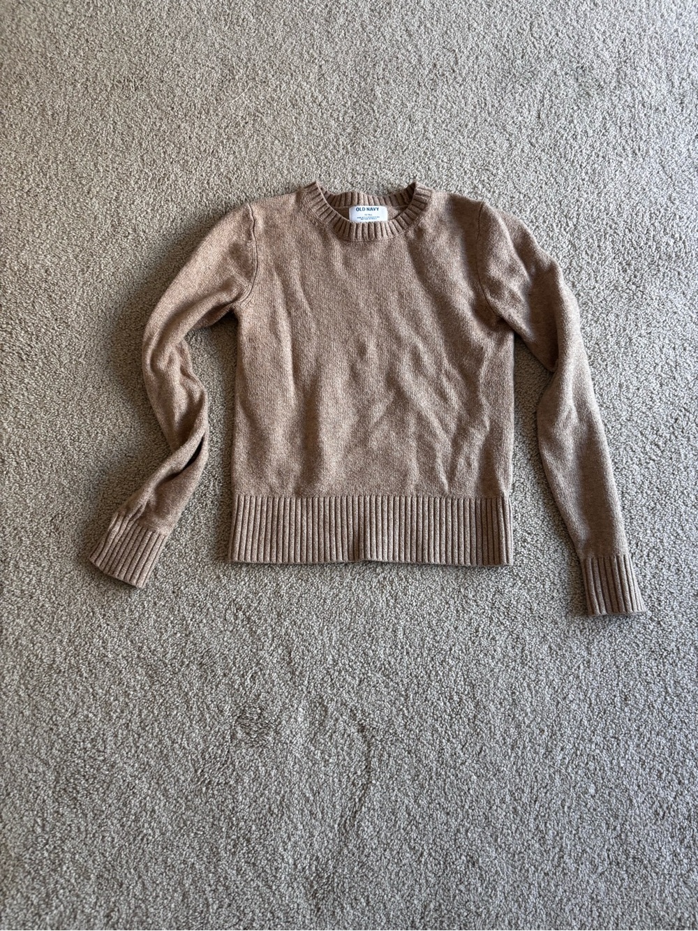 Old Navy Women's Crewneck Sweater in Light Brown